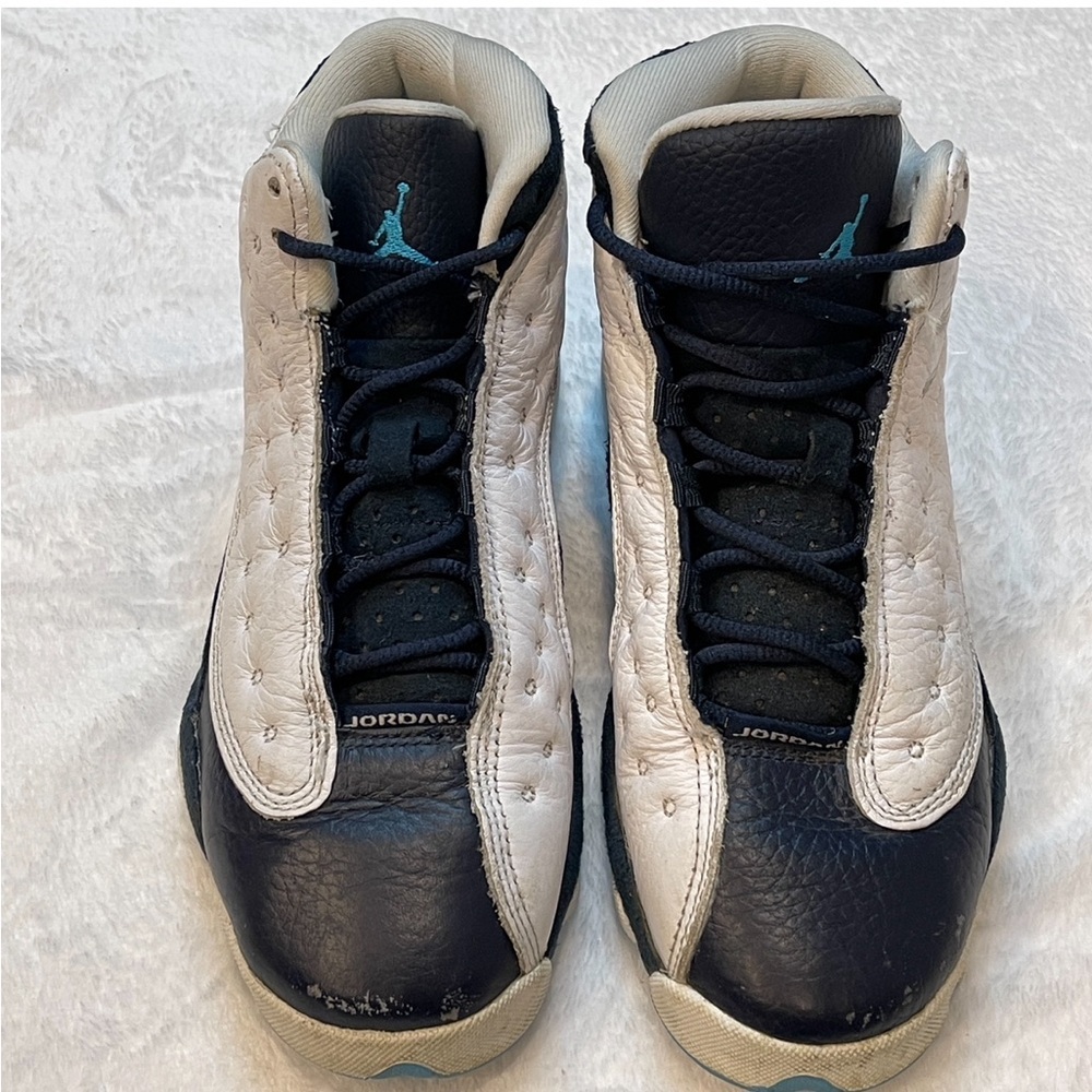 Nike Jordan 13 Retro White Obsidian Powder Blue (GS) Shoes Size 5Y- DJ3003-144 - Picture 6 of 13